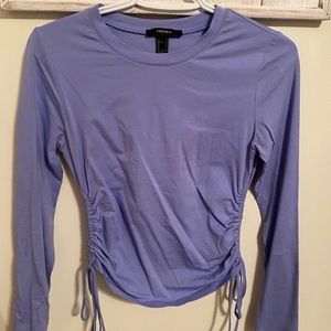 LONG SLEEVE SCRUNCHED TOP